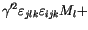 $\displaystyle \gamma'^2 \varepsilon _{jlk}\varepsilon _{ijk} M_l + <tex2html_comment_mark>$