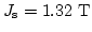 $J_\mathrm{s}=1.32 \mathrm{T}$