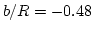 $b/R=-0.48$